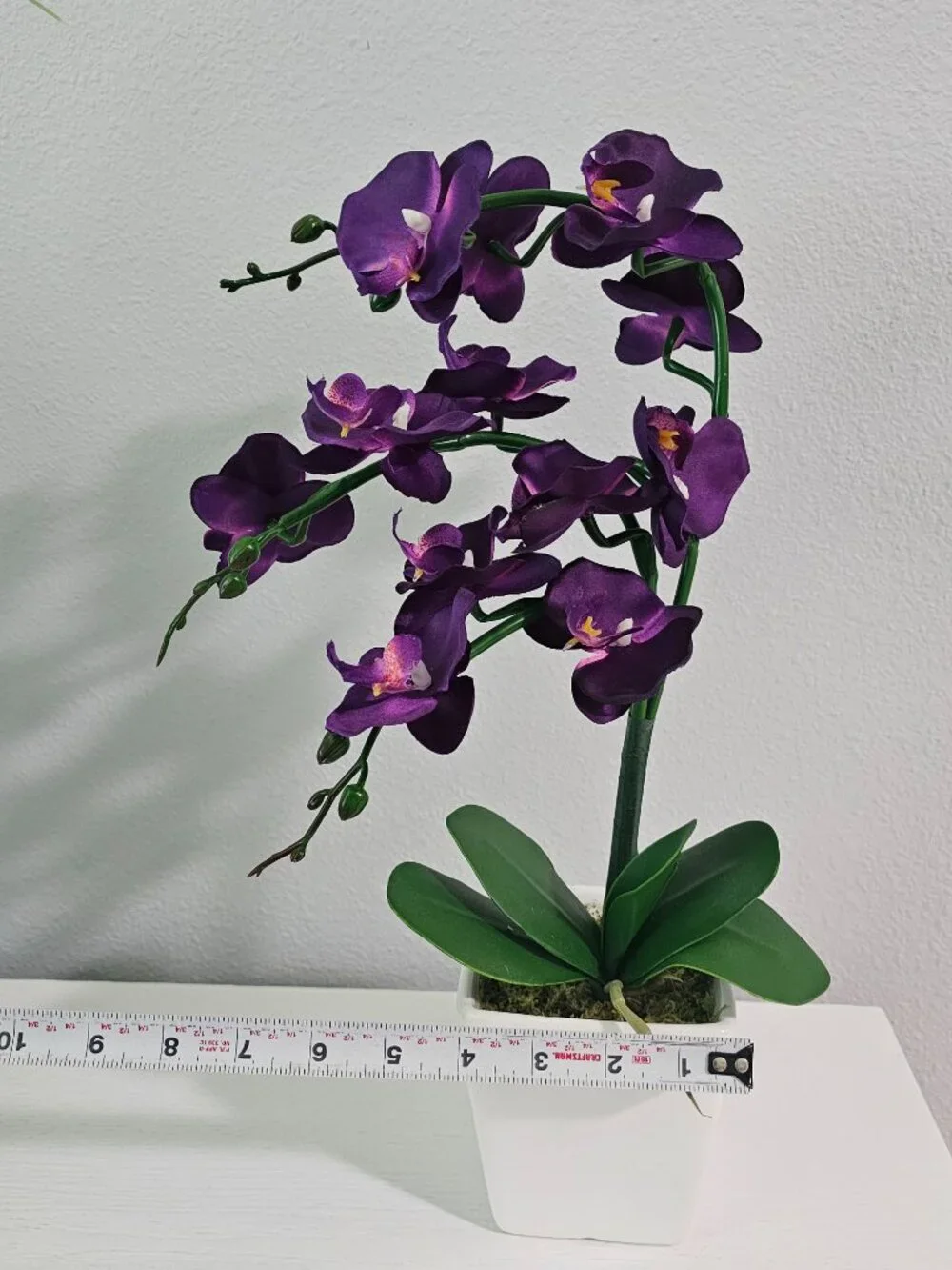 Artificial Orchid Plants Deep Purple - Lot of 2